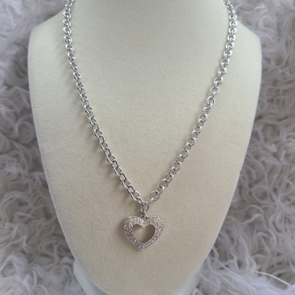 Swarovski Heart Necklace-Great Condition